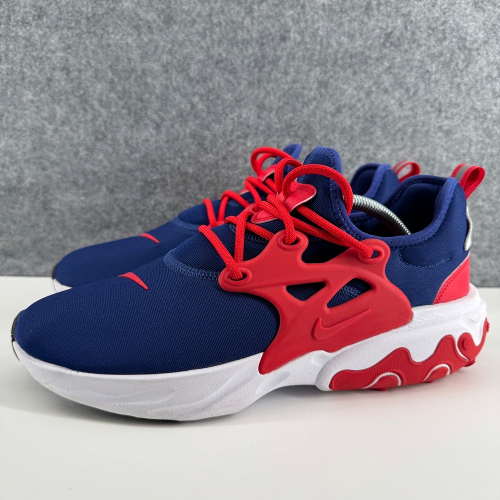 Nike React Presto Sneaker Mens 10.5 Blue Red CW5586-400 Running Shoes